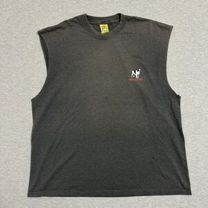 Big Dogs I Want You To Go Away Muscle Tee Graphic Tank Top Charcoal Gray 2XL